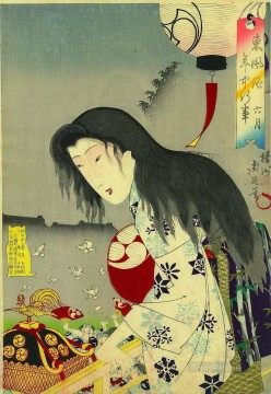 Toyohara Chikanobu Painting - Eventos anuales y costumbres en la capital azuma Toyohara Chikanobu